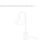Metal desk lamp Isili
