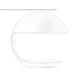 Swivel resin table lamp Habo