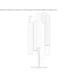 Lampa stołowa LED z plexi Sardinal