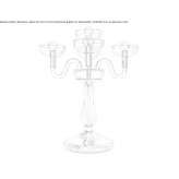 Lampa stołowa wykonana ręcznie z dmuchanego szkła Mernda