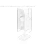 Szklana lampa stołowa Rubite
