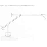 Desk lamp in technopolymer and aluminum Niland
