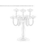 Lampa stołowa wykonana ręcznie z dmuchanego szkła Mernda