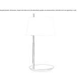 Lampa stołowa z dmuchanego szkła i metalu Caldas