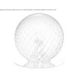 Blown glass table lamp Locking