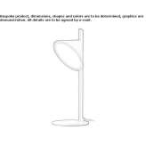 Aluminum LED table lamp Doussard