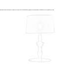 Ceramic table lamp Bichis