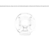 Table lamp in fluorescent blown glass Ivrindi