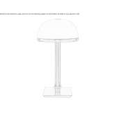 Blown glass table lamp Sampacho