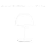 Table lamp made of polycarbonate and metal Charneca