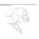 Adjustable metal table lamp Pucking