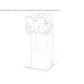 Lampa stołowa wykonana ręcznie z dmuchanego szkła Sonnay