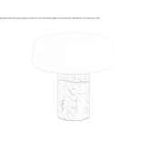 Nero Marquina marble LED table lamp Regoledo
