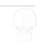 Lampa stołowa z dmuchanego szkła Rekem