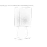 Blown glass table lamp Tutaza