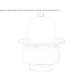 Blown glass table lamp Rekem