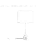 Metalowa lampa stołowa Cuapa