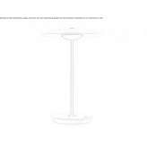 Cordless aluminum LED table lamp Boxgrove