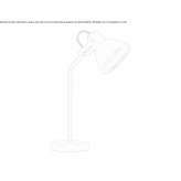 Regulowana metalowa lampa stołowa LED Shasta