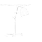 Regulowana lampa biurkowa ze stałym ramieniem Rejowiec