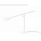 With a tilting steel table lamp Graen