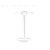 Wireless LED table lamp in aluminum and wood Boxgrove