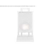Japanese paper table lamp Cachira