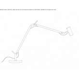 With an aluminum table lamp with a swing arm Strijpen