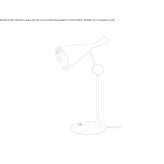 Adjustable brass LED table lamp Gergei