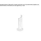 Glass LED table lamp Zhashkiv