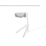 Mosiężna lampa stołowa LED Kerang