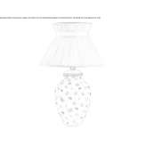Porcelanowa lampa stołowa Cancale
