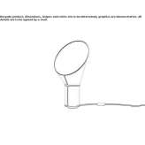 LED table lamp made of steel and PVC Storebro