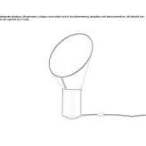 LED table lamp made of steel and PVC Storebro