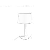 Fabric table lamp Pitelino