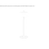 Bezprzewodowa metalowa lampa stołowa LED Beloeil