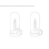 Wireless LED table lamp Parobe