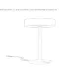 LED table lamp made of powder-coated aluminum Pujalt