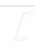 Adjustable aluminum table lamp, powder-coated LED Nuijamaa