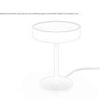 LED table lamp made of powder-coated aluminum Pujalt