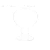 Lampa stołowa z dmuchanego szkła Uniejow