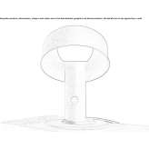 Lampa biurkowa LED z aluminium i stali Heyrieux