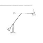 Regulowana, metalowa lampa biurkowa Ballens