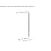 Steel LED desk lamp Escatron