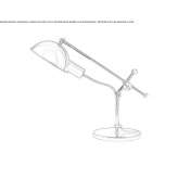 Adjustable metal desk lamp Tomerong