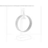 LED table lamp made of glass and aluminum Saricam