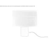 Metal table lamp with a polyester shade Czyzew