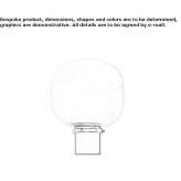 Blown glass table lamp Peteinos