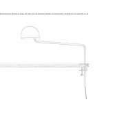 Regulowana lampa biurkowa z aluminium, malowana proszkowo, LED Shoctic