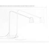 Regulowana stalowa lampa biurkowa LED Wister